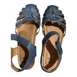 Earth Origins Blue Leather Sandals